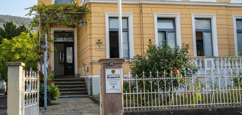 Das Gebäude der Stadtverwaltung Boppard in der Mainzer Straße. 