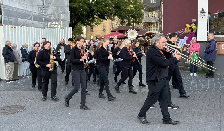 Für die musikalische Begleitung des Festumzugs sorgten die Musikfreunde Boppard-Weiler.