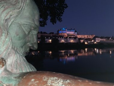 Chateau d'Amboise bei Nacht 